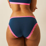 Stripe & Stare knicker three pack Midnight Neon L (British brand)