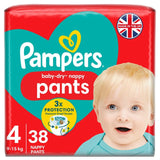 Pampers Baby-Dry nappy pants size 4, imported from the UK
