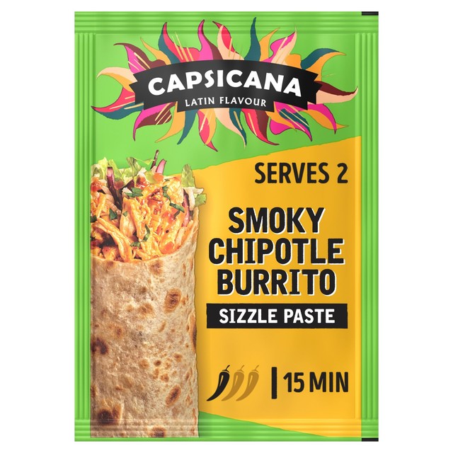 Capsicana Mexican Tomato Chipotle Burrito Cooking Paste Mild 60g - British product
