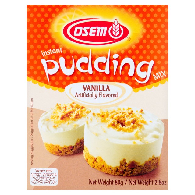 Osem vanilla instant pudding powder 80g, imported from the UK