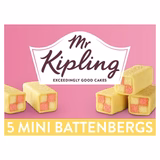 Mr Kipling Mini Battenbergs Cakes x5
