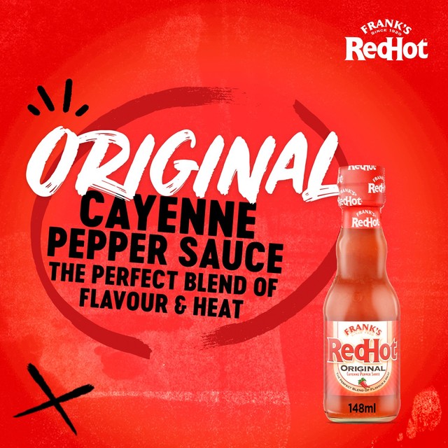 Frank's Original Cayenne Pepper Sauce hot sauce (British brand)