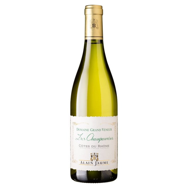 Alain Jaume Cotes du Rhone Les Champauvins white wine 75cl - British product