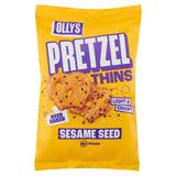 Olly's Olives Pretzel Thins Multi-Seed Sesame 140g, imported from the UK