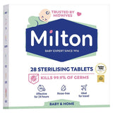 Milton sterilising tablets 28 pack, imported from the UK
