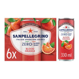 M&S San Pellegrino Zero Blood Orange Carbonated Beverage 6x330ml- Buy online at McGrocer