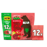 BEAR Fruit Yoyos Strawberry Fruit Rolls 12x10g, UK version