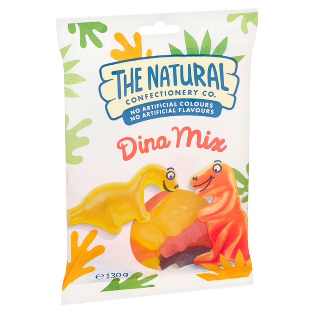 The Natural Confectionery Co. Dino Mix fruit flavoured gums 130g - British product