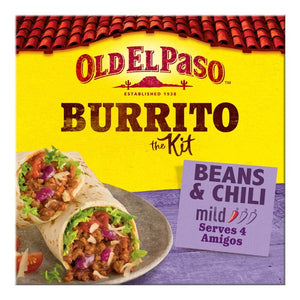 Old El Paso Mexican Beans & Beef Chili Mild Burrito Kit 620g