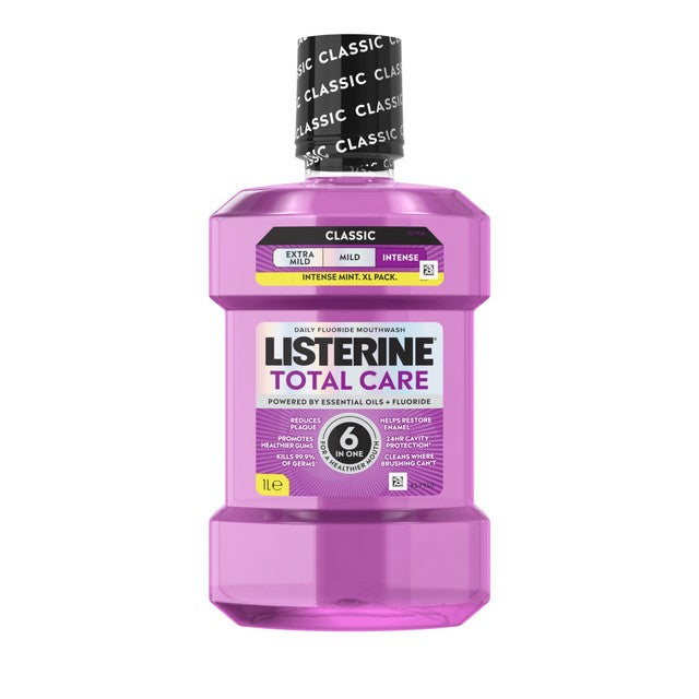 Listerine Total Care Intense Mint Classic Mouthwash 1L, UK version