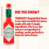 Tabasco original red pepper hot sauce 57ml (British brand)