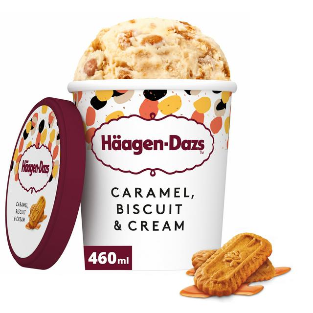 Haagen-Dazs Caramel Biscuit Cream Frozen Dessert Tub 400g
