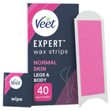 M&S Veet Expert Wax Strips Legs Normal Hair Removal Wax Strips 40 Strips- Buy online at McGrocer