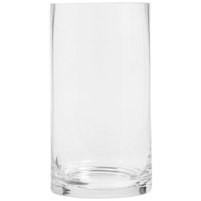 M&S cylinder glass vase medium 25x12cm, imported from the UK