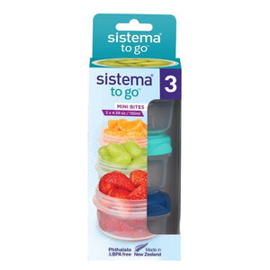 Sistema Mini Bites To Go Snack Containers