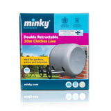 Minky 30m retractable clothes line reel, imported from the UK