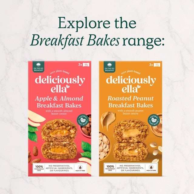 Deliciously Ella peanut butter breakfast bakes box, UK version