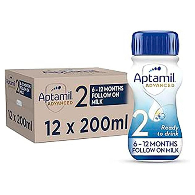 Aptamil Advanced 2 follow-on milk liquid 12 x 200ml - British product