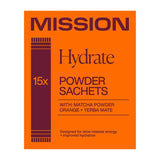 M&S MISSION Hydrate Matcha Powder Sachets with Orange and Yerba Mate Performance Drink Powder- Buy online at McGrocer