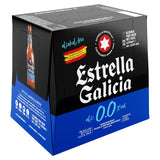 Estrella Galicia 0.0% Spanish Lager alcohol-free 12 x 330ml bottles - British product