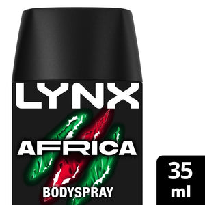 Lynx Africa Menns Deodorant Body Spray 35ml