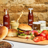 Daylesford organic mayonnaise in a 175g glass jar - British product