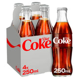 M&S Coca-Cola Diet Coke Sugar-Free Cola 4 x 250ml- Buy online at McGrocer