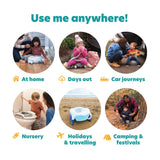 Potette Plus portable potty White, imported from the UK