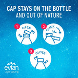Evian sparkling natural water 1L - British product