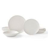 M&S Sophie Conran White Porcelain Coupe 12-Piece Dinner Set- Buy online at McGrocer