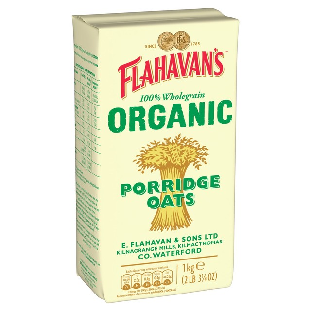 Flahavan's Organic Porridge Oats 1kg - British product