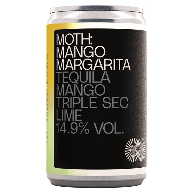 Moth Mango Margarita cocktail in a can - British product