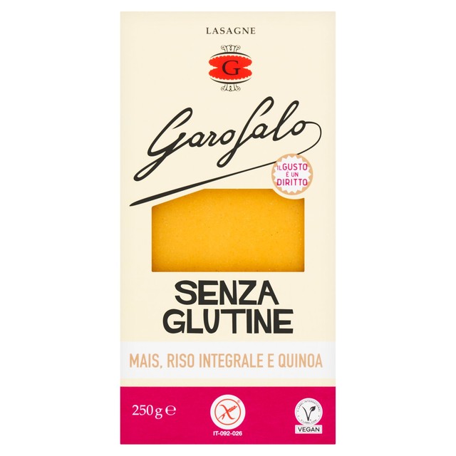 Garofalo gluten free lasagne sheets 250g, UK version
