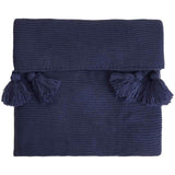 M&S M&S Knitted Tassel Throw Navy- Buy online at McGrocer