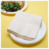 Duni cream compostable paper napkins 125 pack - British product