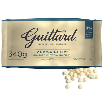 M&S Guittard Choc Au Lait White Baking Chips 340g- Buy online at McGrocer