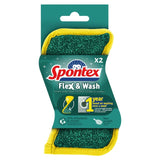 M&S Spontex Flex & Wash Non-Scratch Microfibre Sponge Scourers- Buy online at McGrocer