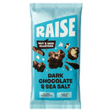 Raise Dark Chocolate & Sea Salt snack clusters 35g, imported from the UK