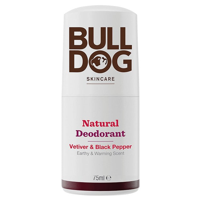 Bulldog Black Pepper & Vetiver Natural Roll-On Deodorant - British product