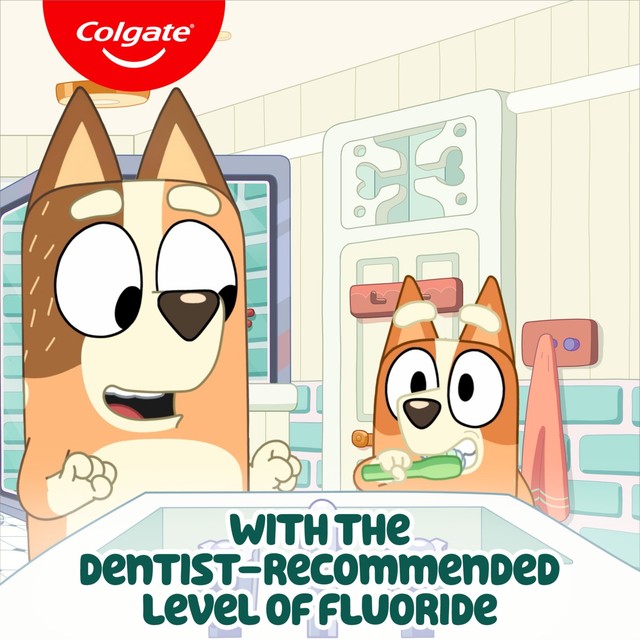 Colgate Bluey kids toothpaste 75ml tube, imported from the UK
