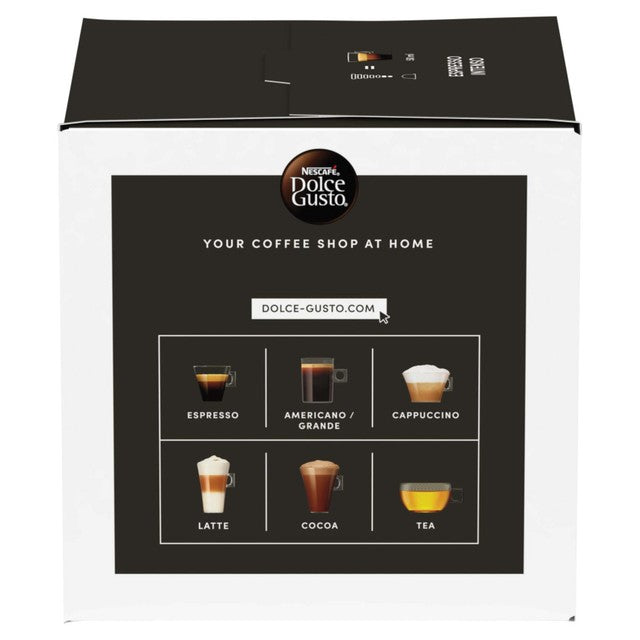 Dolce Gusto Espresso Intenso coffee pods 16 pack, imported from the UK