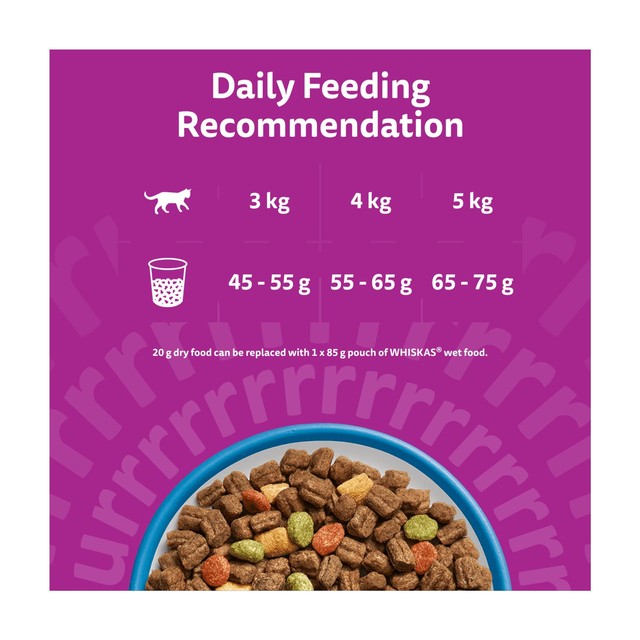 Whiskas dry cat food with tuna 2kg (British brand)