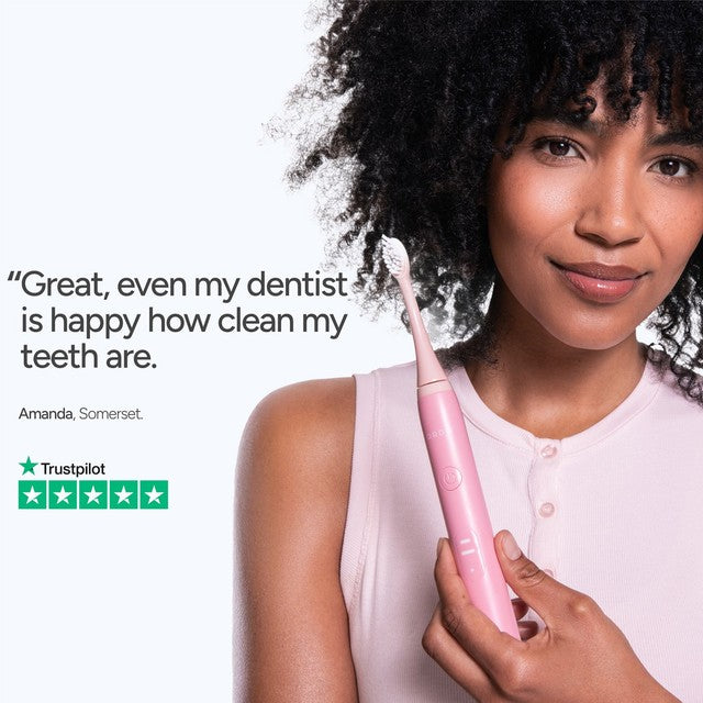 Ordo Sonic Lite Petal electric toothbrush, imported from the UK