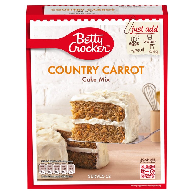 Betty Crocker carrot cake mix 425g - British product