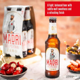 Madri Excepcional 0.0% alcohol-free lager beer 4 x 330ml, imported from the UK