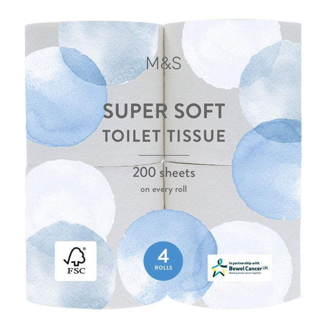 M&S Soft Toilet Tissue 4 rolls, imported from the UK