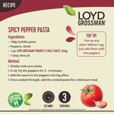 Loyd Grossman tomato & chilli pasta sauce 350g, UK version