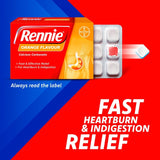 Rennie Orange Chewable Tablets 72 Pack, imported from the UK
