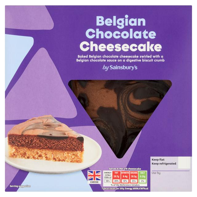Sainsburys Belgian Chocolate Cheesecake Dessert 500g