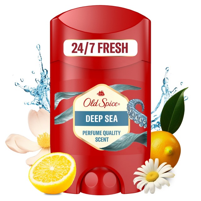 Old Spice men's deodorant stick Deep Sea 50ml, imported from the UK